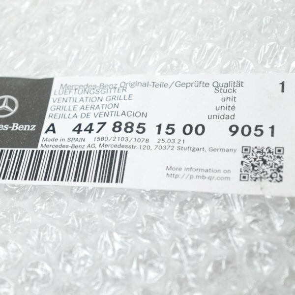 A44788515009051 - NEW MB VITO W447 AMG FRONT BUMPER LOWER GRILLE A44788515009051
