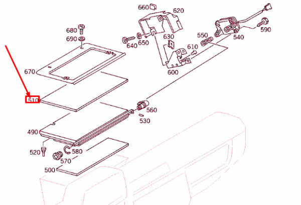A4608370198 - MERCEDES-BENZ G-CLASS W460 Air Guide Seal A4608370198 ORIGINAL
