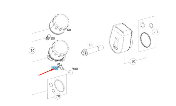 A6079051400 - MERCEDES-BENZ A W176 Oil Pressure Sensor A6079051400 ORIGINAL