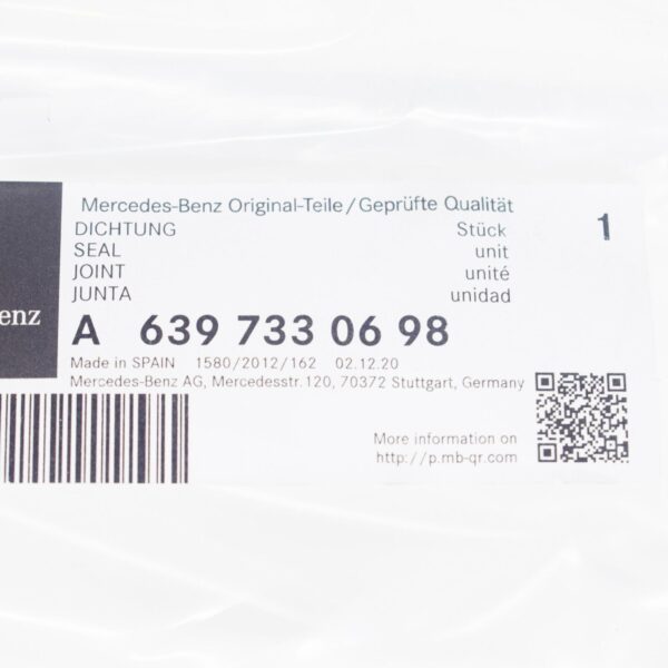 A6397330698 - NEW MERCEDES-BENZ VITO W639 LEFT SLIDING DOOR GASKET A6397330698 ORIGINAL