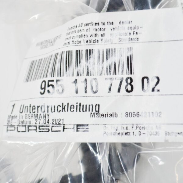 95511077802 - Porsche Cayenne 9pa Engine Vacuum Line 95511077802 NEW ORIGINAL