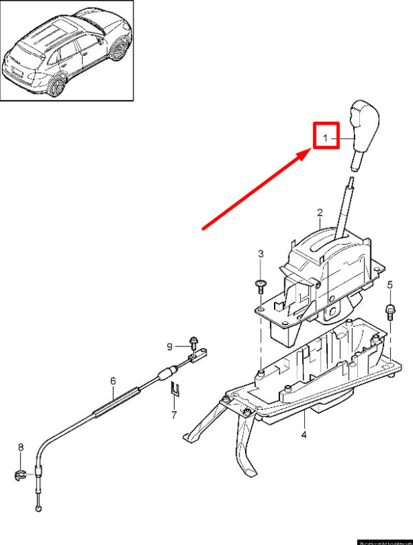 958426069007A0 - Porsche Cayenne 92A shift button 958426069007A0 NEW ORIGINAL