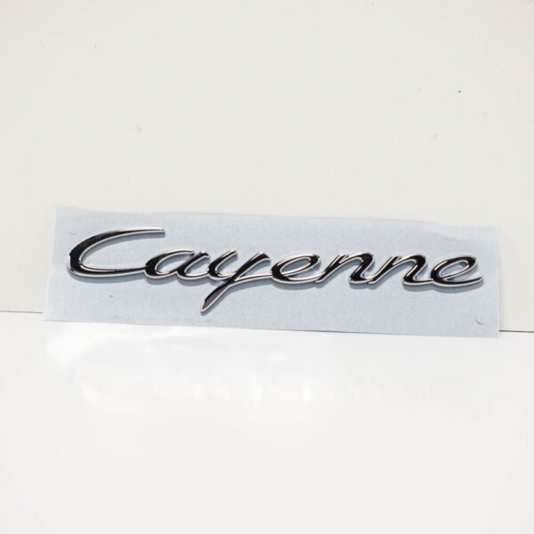 95855967501 - Porsche Cayenne 92A Emblem Rear Chrome Finish 99855967501 NEW GENUINE