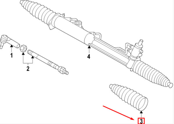 971423815 - New Porsche Panamera 971 Steering Gear Boot 971423815 Genuine