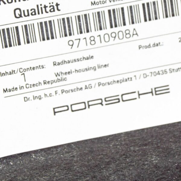 971810908A - Porsche Panamera 971 fenders front right inside rear part 971810908A NEW