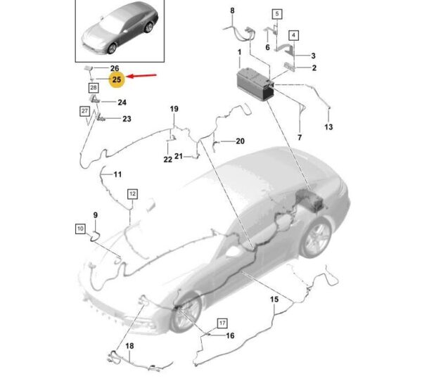 971937587 - Porsche Panamera 971 Slave Start Bushing Cover 971937587 NEW GENUINE
