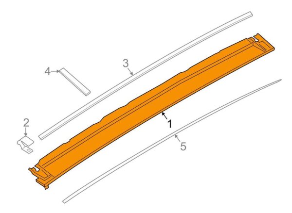 98163118304 - Porsche Cayman 981 Additional 3rd Brake light 98163118304 NEW
