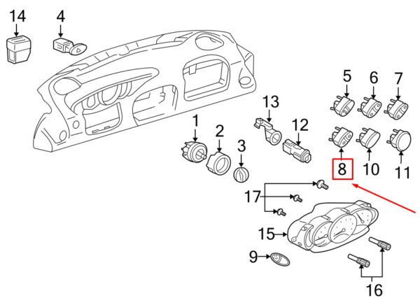 98661313810A05 - Porsche Boxster 986 Convertible Top Switch 98661313810A05 NEW GENUINE