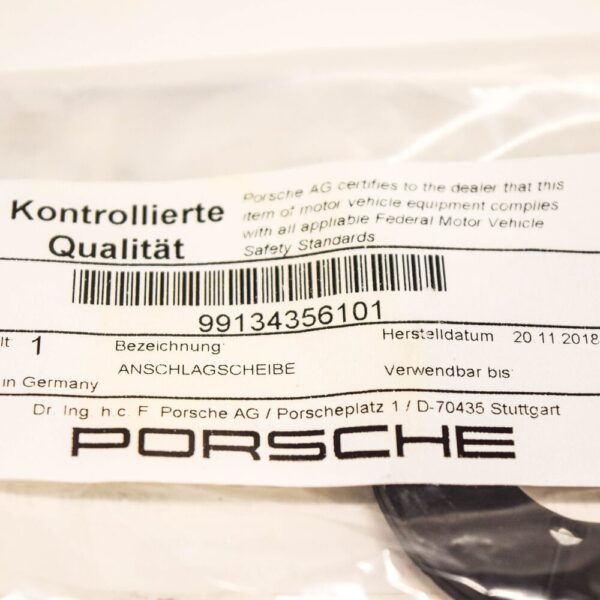 99134356101 - Porsche 911 991 Front Stop Disc 99134356101 NEW GENUINE