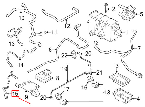 9A160619101 - Porsche 911 991 Rear Oxygen Sensor 9A160619101 NEW REAL