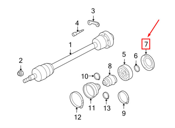 9P1407575 - Porsche 911 996 Front CV Joint Oil Gasket Dust Protection 9P1407575 NEW REAL