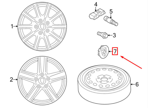 9P1601147A8Z8 - Porsche 911 991 wheel hub cap 9P1601147A8Z8 NEW ORIGINAL
