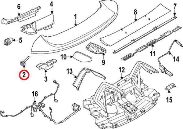 N10810301 - Original Porsche 911 GT3 Taycan Combination Screws N10810301