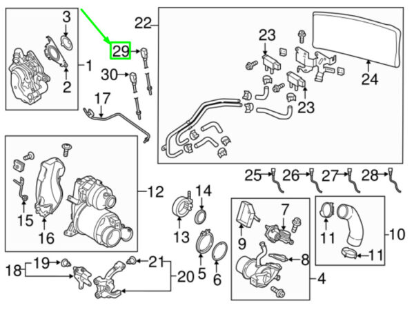 04L907807ET - VOLKSWAGEN TIGUAN AD MK2 NOx Sensor 04L907807ET NEW GENUINE