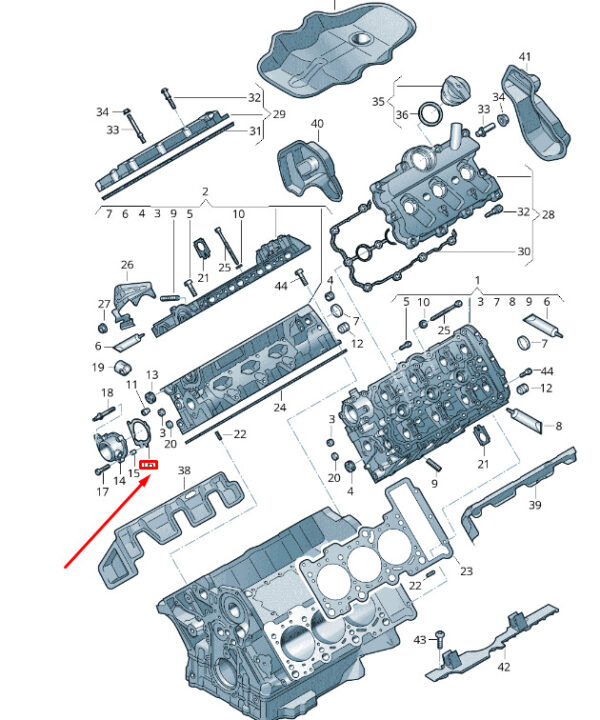 06E103121A - NEW VW TOUAREG 7P MK2 ENGINE CYLINDER HEAD GASKET 06E103121A ORIGINAL