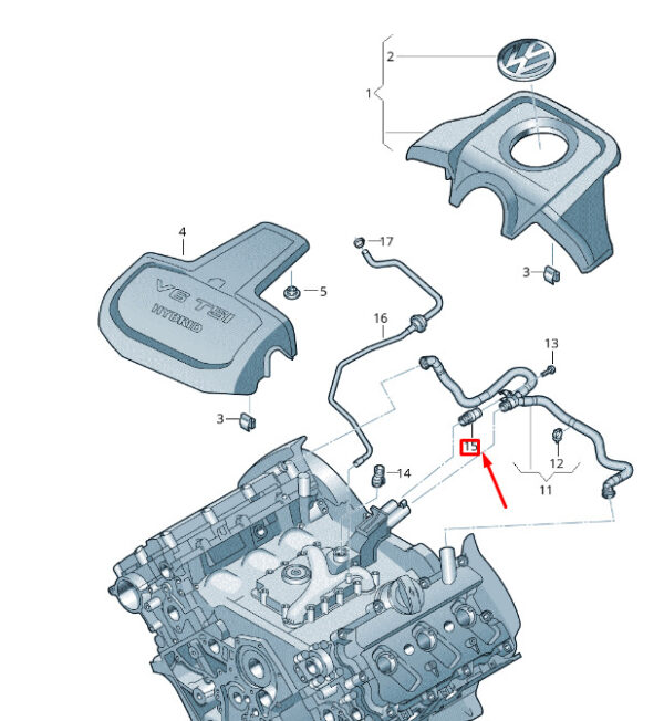 06E103213B - NEW VW TOUAREG 7P MK2 MOTOR SHOE LINE 06E103213B ORIGINAL