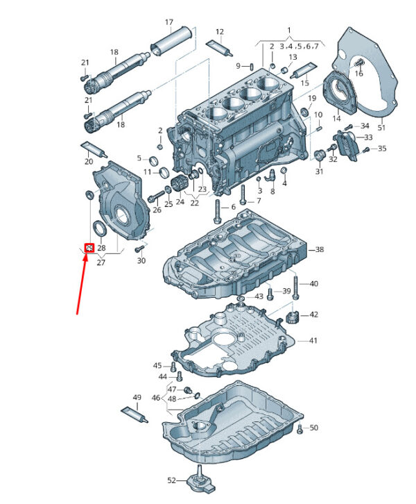 06H115418D - New VW TRANSPORTER VI T6 Control Housing Plug 06H115418D Genuine