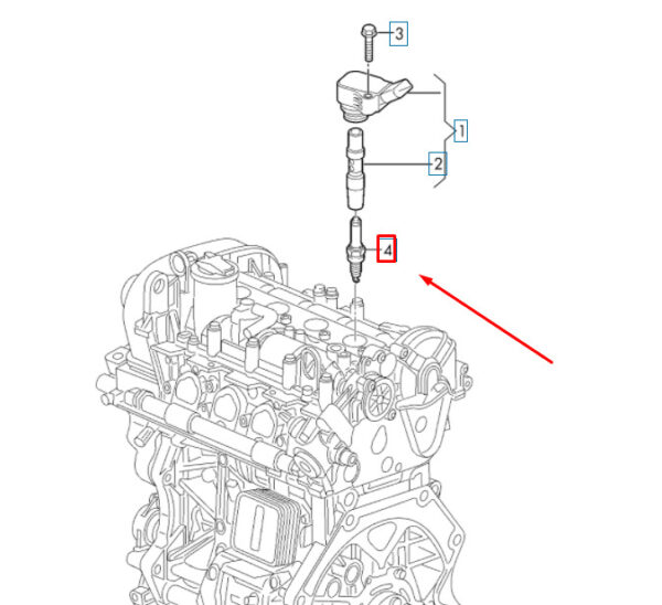 06K905601L - NEW VOLKSWAGEN ARTEON SPARK PLUG 06K905601L ORIGINAL