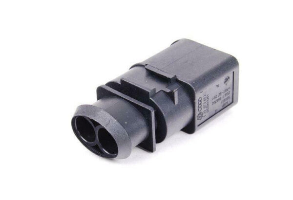 1J0973852 - NEW VOLKSWAGEN EOS RADIATOR FAN FLAT CONNECTOR HOUSING 2 PIN 1J0973852 ORIGINAL