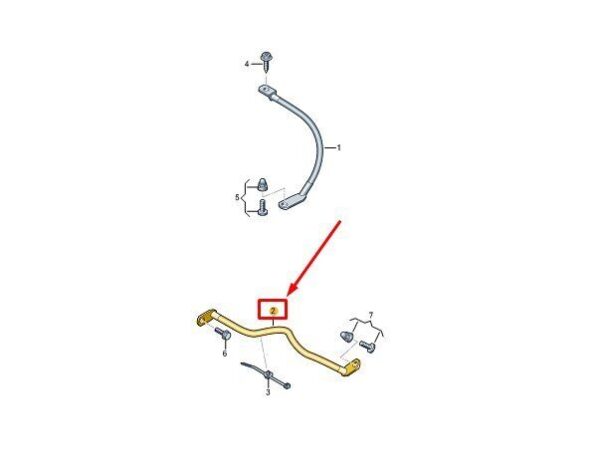 7T0971233A - VW MULTIVAN T7 ST GROUND WIRE 7T0971233A NEW GENUINE