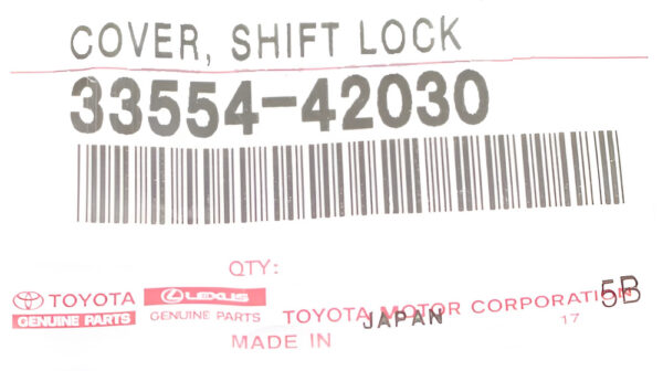 3355442030 - TOYOTA 06-12 RAV4 |11-16tC ATM Shift Release Button Cover Genuine 3355442030