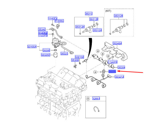 353402G710 - Hyundai Santa Fe MK3 DM Pressure Sensor 353402G710 NEW ORIGINAL