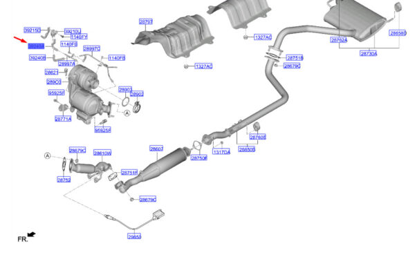 392402U000 - Hyundai Kona MK1 Differential Pressure Hose A 392402U000 NEW ORIGINAL