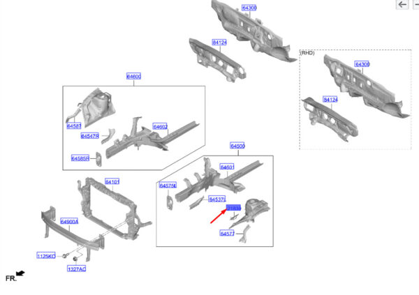 64797Q0000 - HYUNDAI I20 MK3 GEARBOX MOUNT 64797Q0000 NEW GENUINE