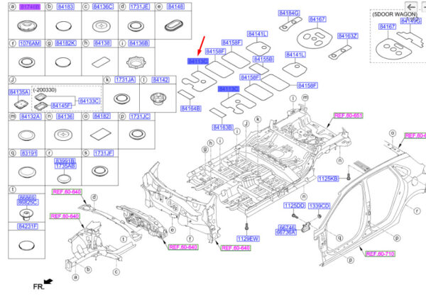 8415133A00 - Hyundai i30 MK3 Anti-Vibration Pad Front Left Center 8415133A00 Part