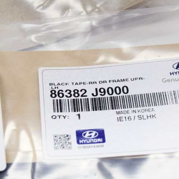86382J9000 - HYUNDAI KONA MK1 Rear Left Door Upper Frame Tape 86382J9000 NEW GENUINE